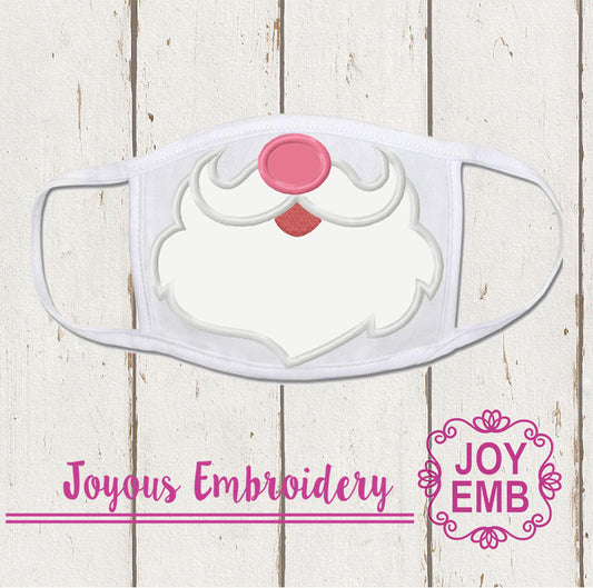 Christmas Stanta Mask Applique Machine embroidery Design NO:3121