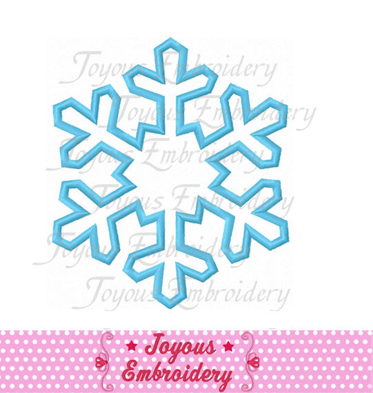 Snowflake Applique Machine Embroidery Design NO:1885