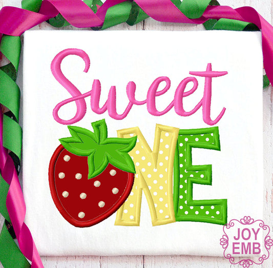 Sweet One Birthday Machine Embroidery Design NO:3472