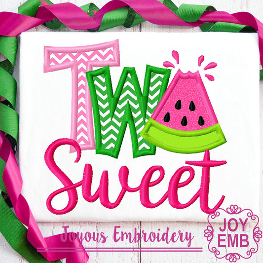 Two Sweet Applique Machine Embroidery design NO:3040