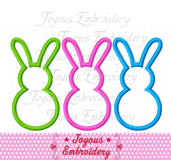 Easter Bunny Applique Machine Embroidery Design NO:2286