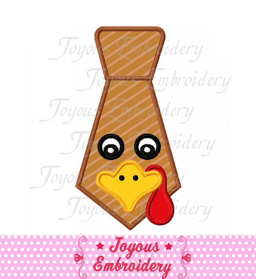 Thanksgiving Turkey Tie Embroidery Applique Design NO:1610