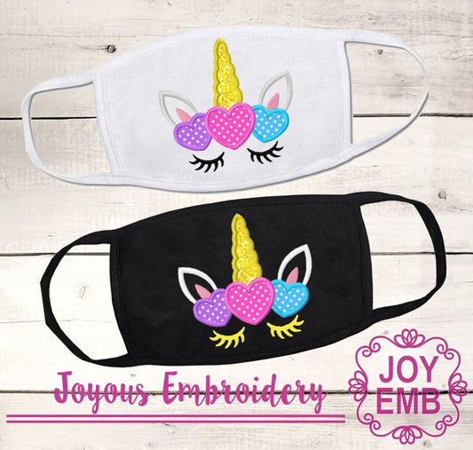 Unicorn applique Machine Embroidery File NO:3045