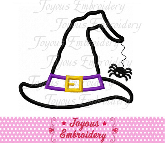 Halloween Witch Hat Applique Machine Embroidery Design NO:1831
