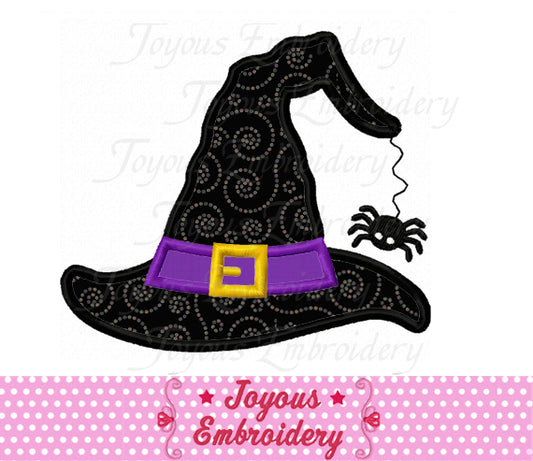 Halloween Witch Hat Applique Machine Embroidery Design NO:1831