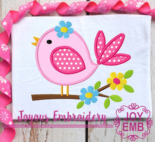 Bird Applique Machine Embroidery Design NO:1291