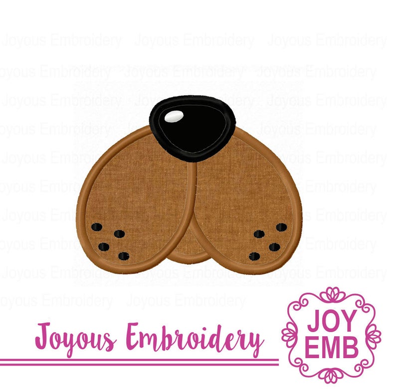 Dog Face Applique Machine Embroidery Design NO:2707