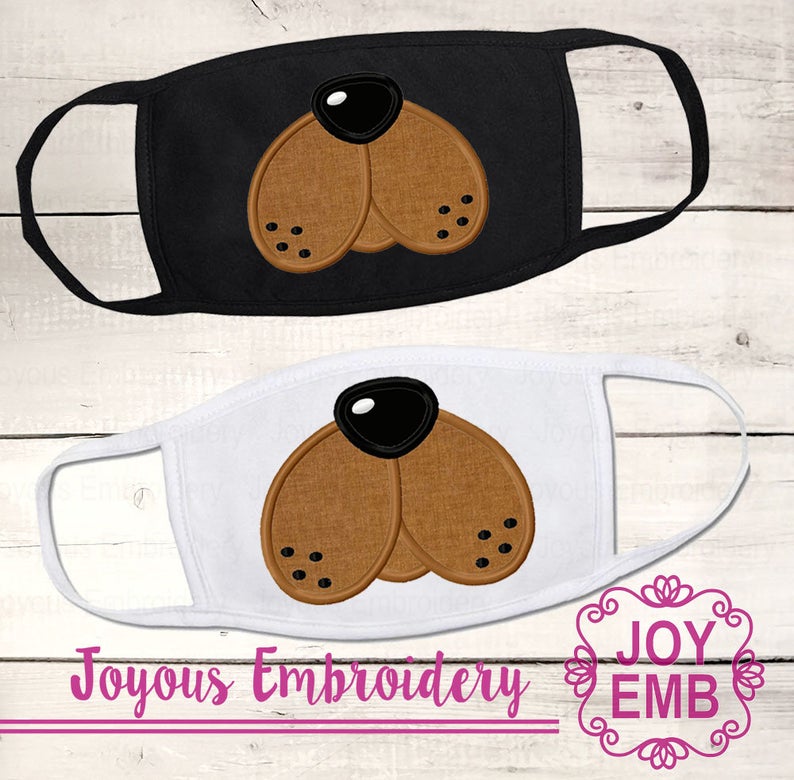 Dog Face Applique Machine Embroidery Design NO:2707
