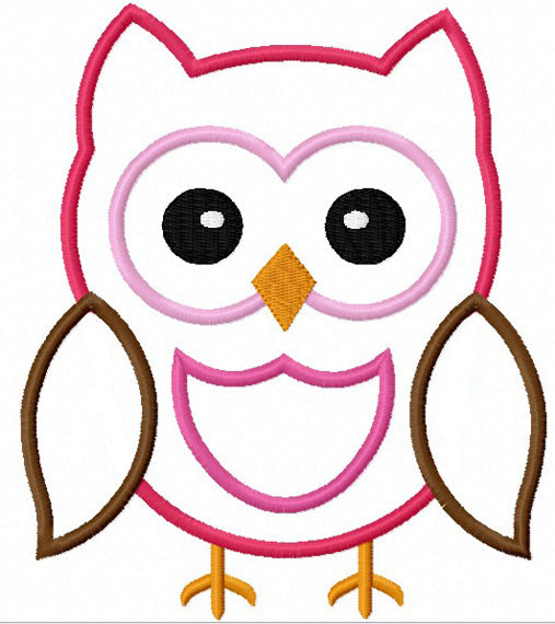 Instant Download Owl Applique Machine Embroidery Design,Owl embroidery design,Animal applique design NO:1122