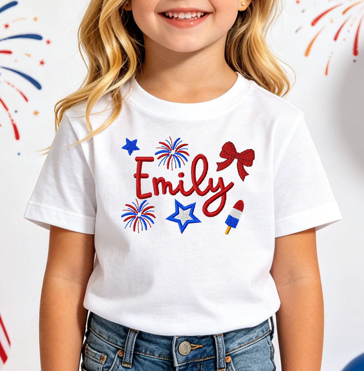 Buid Your Own 4th of July Mini Set Embroidery Design Bundle.*Font is NOT included!*