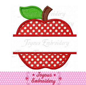 Apple Applique Embroidery Design