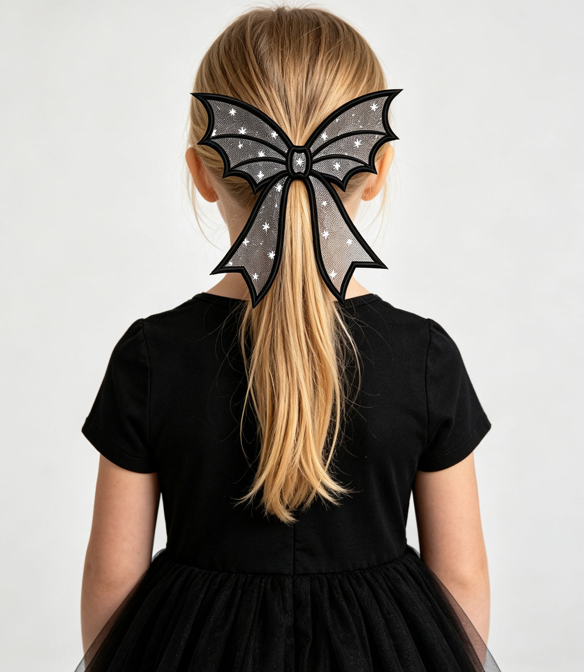 Bat Bow Applique Embroidery Design