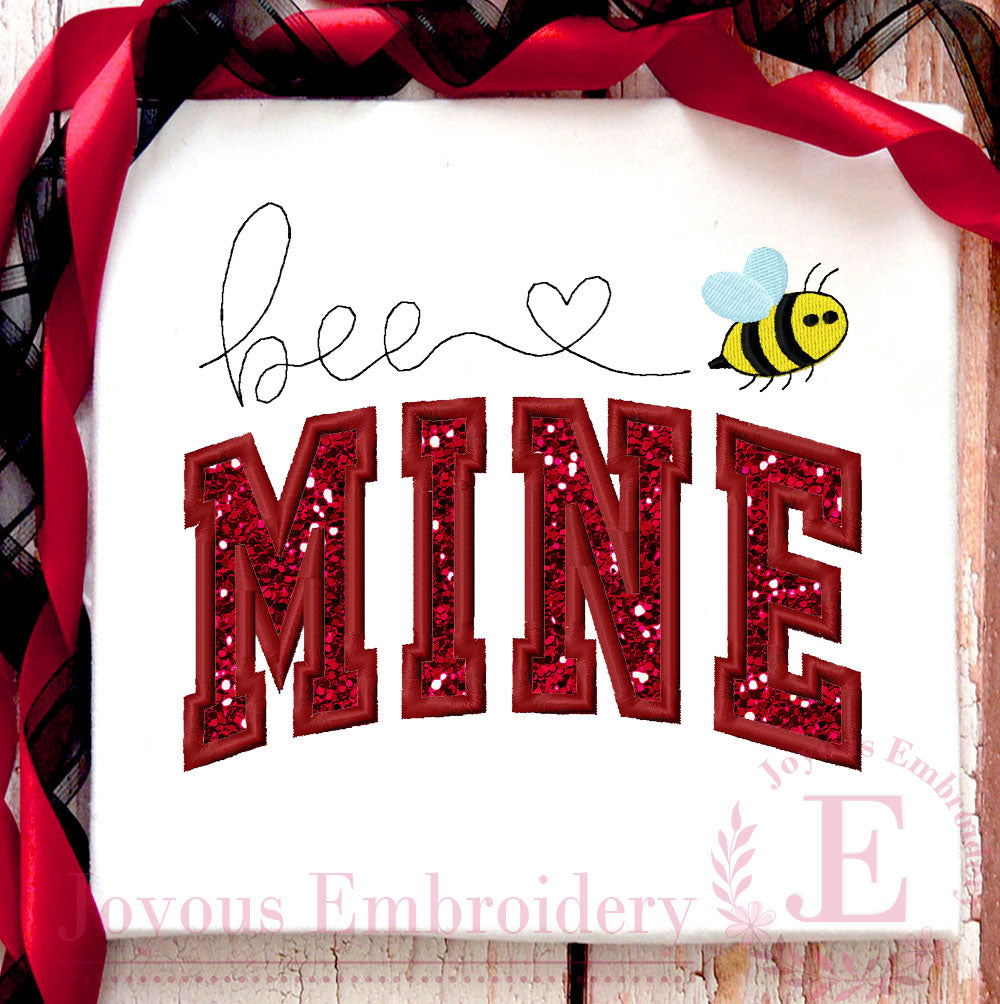 Be Mine Applique Embroidery File