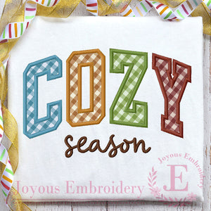 COZY Season Applique Embroidery