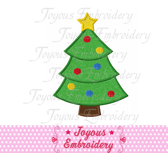 Freebie Christmas Tree Applique Embroidery