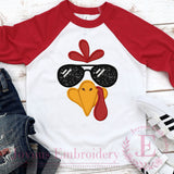 Coolest Turkey Applique Embroidery