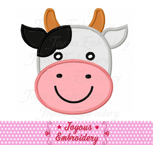 Cow Applique Embroidery Design