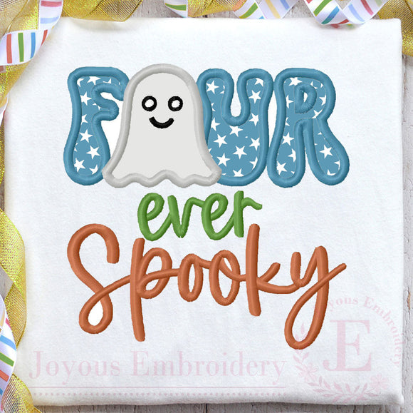 Four ever Spooky Applique Embroidery