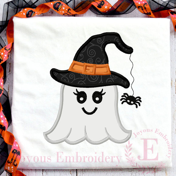 Ghost Applique Embroidery Design