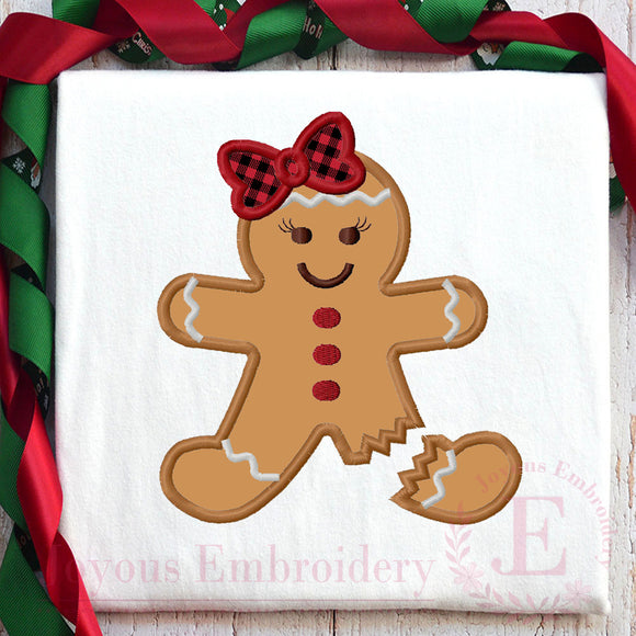 GingerBread Applique Machine Embroidery