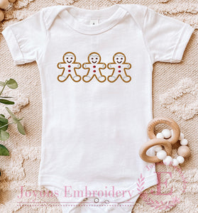 Gingerbread outline embroidery design