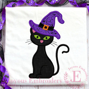 Halloween Cat Embroidery Design