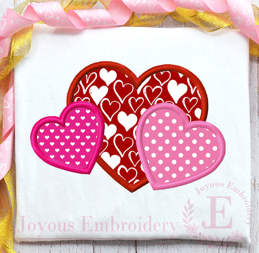 Freebie Heart Applique Embroidery Design