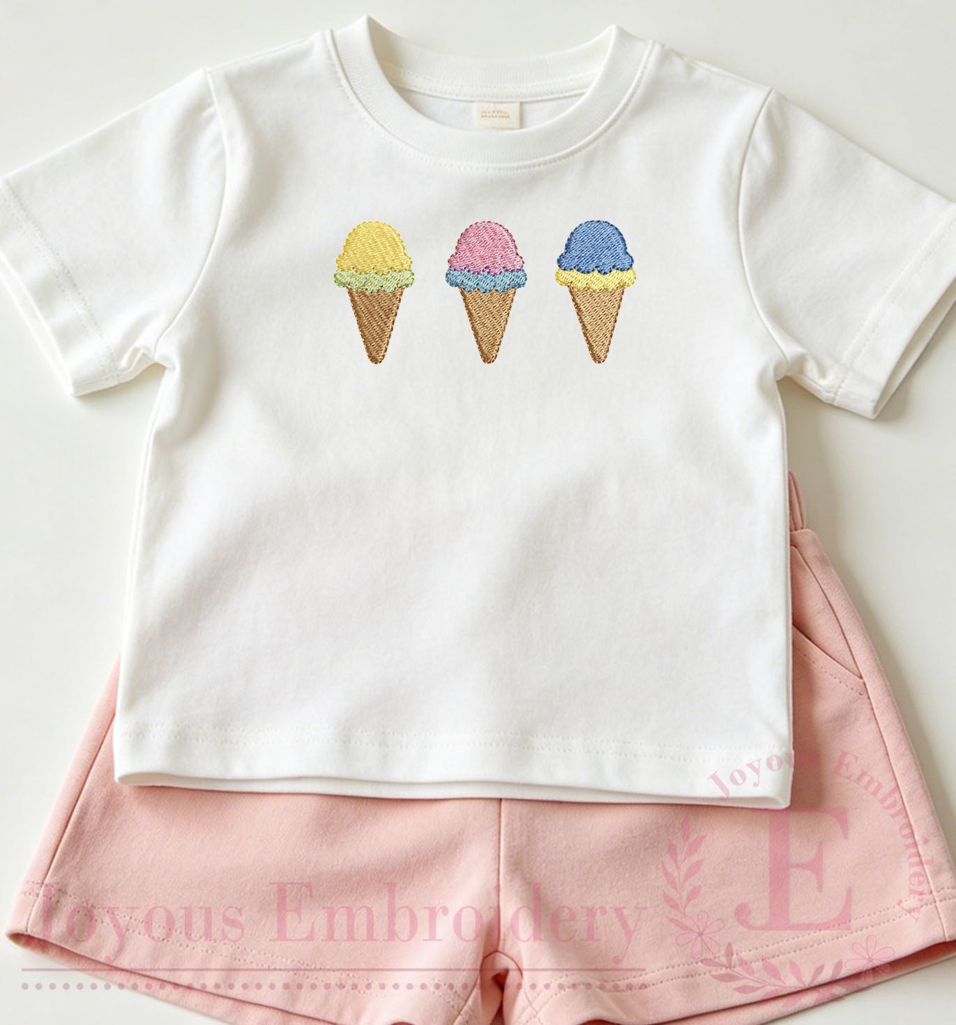 Ice Cream Machine Embroidery Design,Summer Sweet Embroidery File