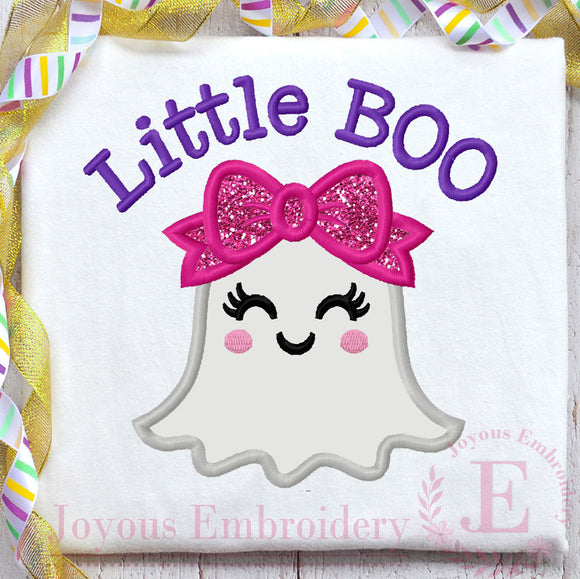 Little Boo Ghost Embroidery Design