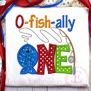 O fish ally one Embroidery Design