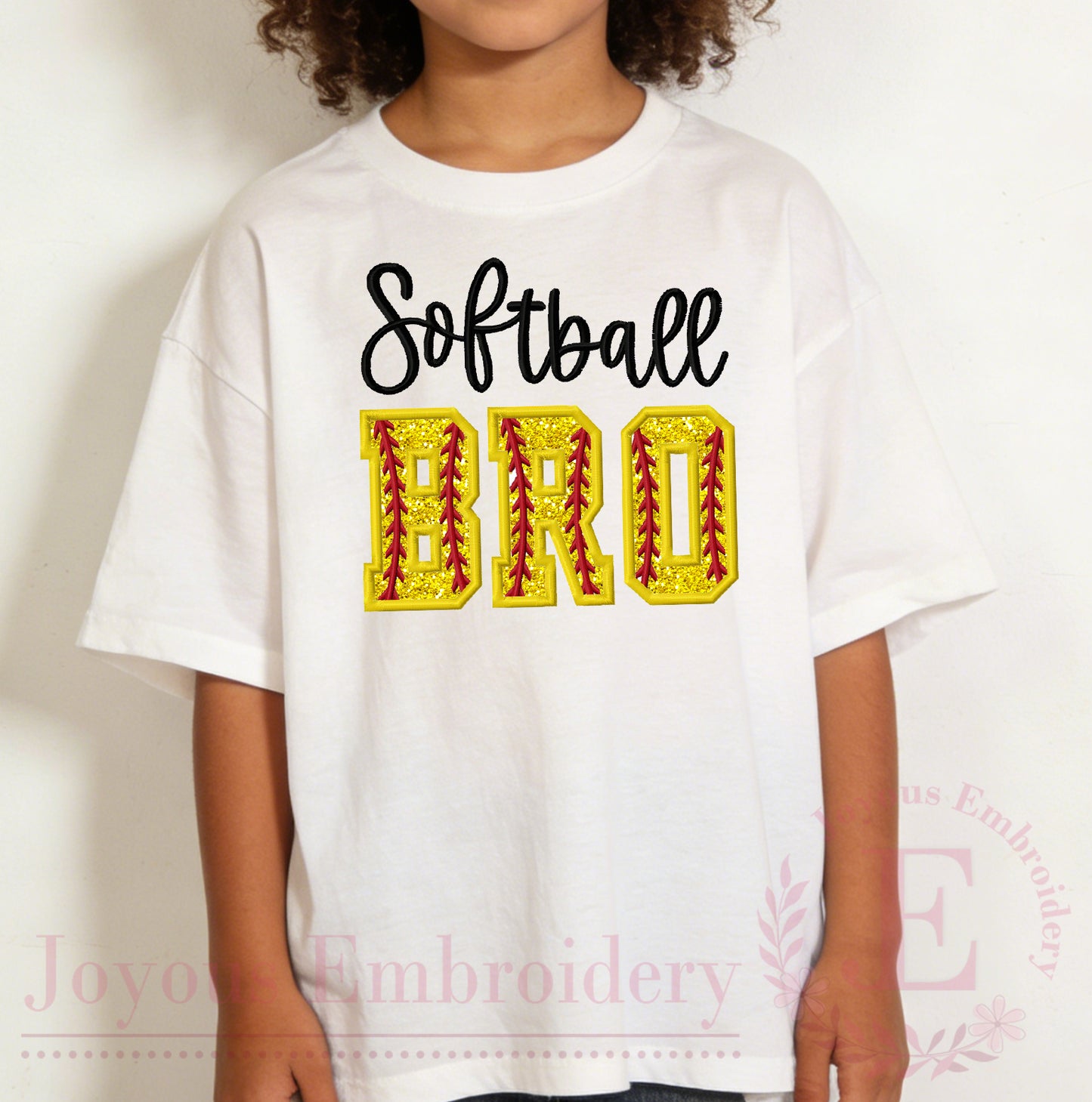 Softball Family Bundle Applique Embroidery Design