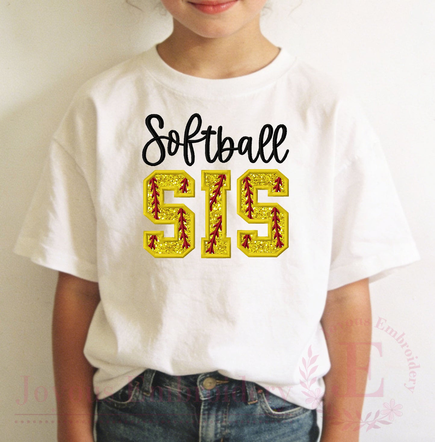 Softball Family Bundle Applique Embroidery Design
