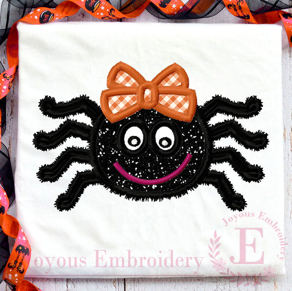 Halloween Spider Applique Embroidery