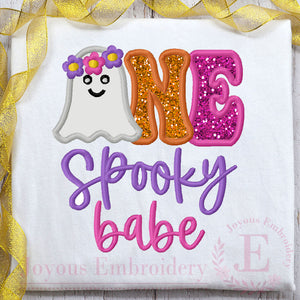 Spooky Bebe Embroidery Design