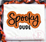 Halloween Spooky Dude Embroidery Design