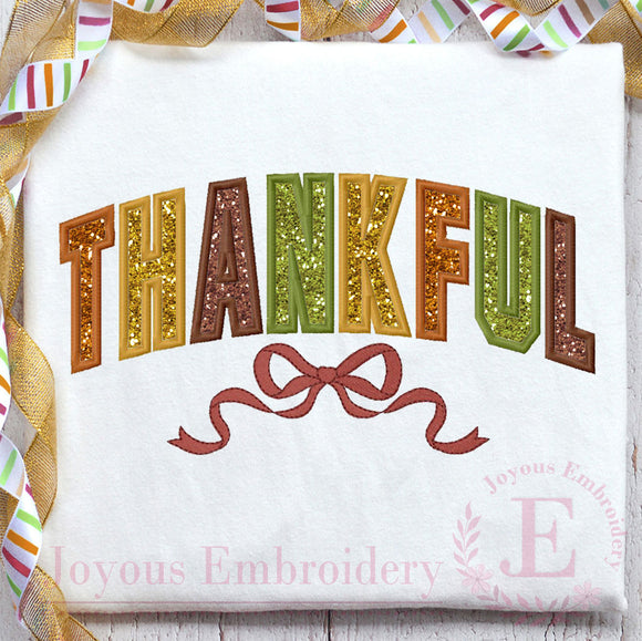 Thankful Applique Embroidery