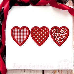 Heart Applique Embroidery Design