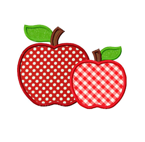 Apple Applique Embroidery Design