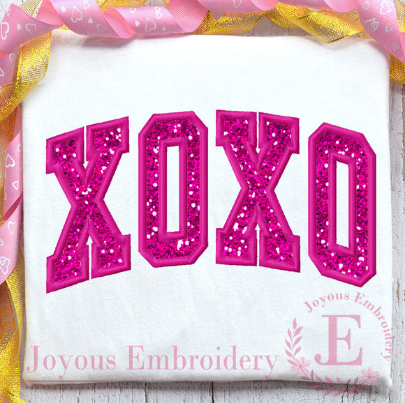 XOXO Applique Embroidery Design