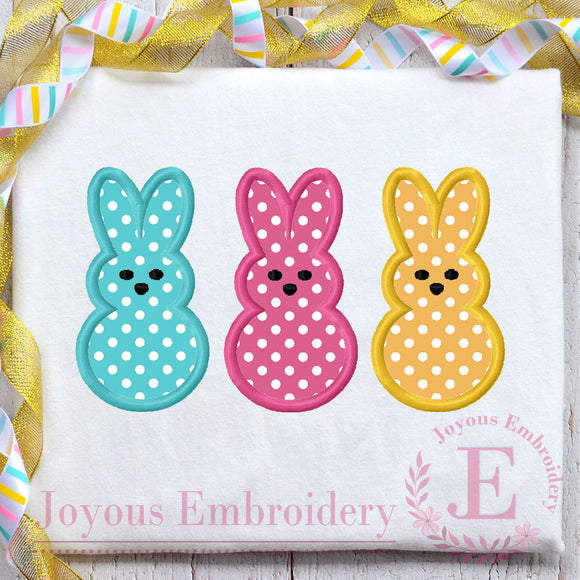Easter Bunny Peeps Embroidery Design