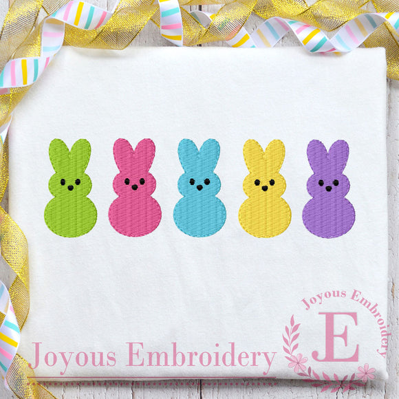Easter Bunny Peeps Embroidrey Design