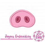 Instant Download Pig Nose Applique Machine Embroidery Design NO:2708