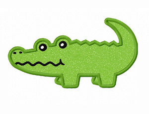 Instant Download Alligator Applique Machine Embroidery Design NO:1391