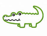 Instant Download Alligator Applique Machine Embroidery Design NO:1391