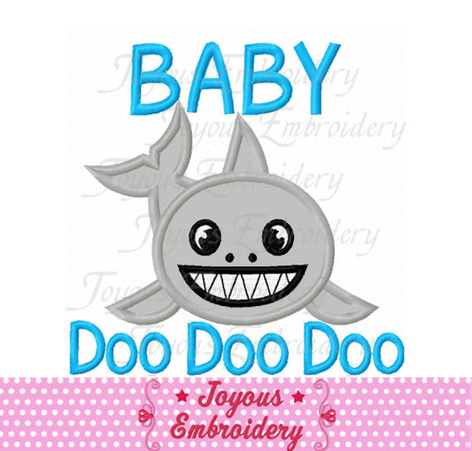 Shark Applique Machine Embroidery Design NO:2622