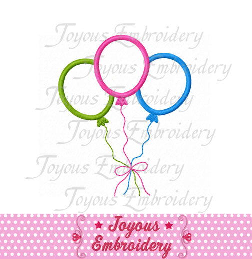 Balloons Applique Machine Embroidery Design NO:1446