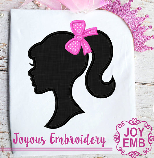 Barbie Applique Machine embroidery Design NO:3142