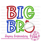 Big Brother Bobber applique  Machine embroidery design NO:3014