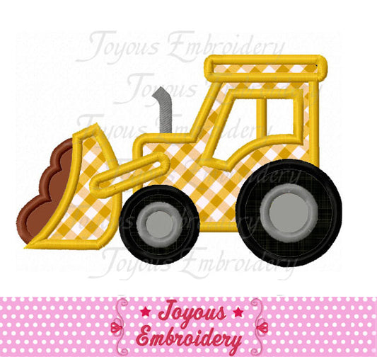 Bulldozer Applique Machine Embroidery Design NO:1938