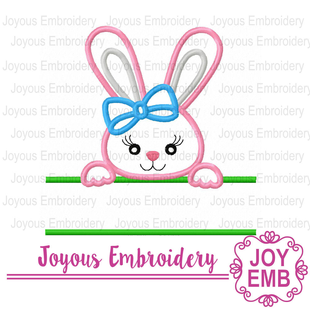 Easter Bunny Applique Embroidery Machine Design NO:2693